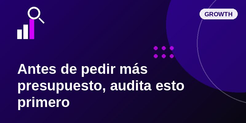 Antes de pedir más presupuesto de marketing, audita esto primero — The Hat